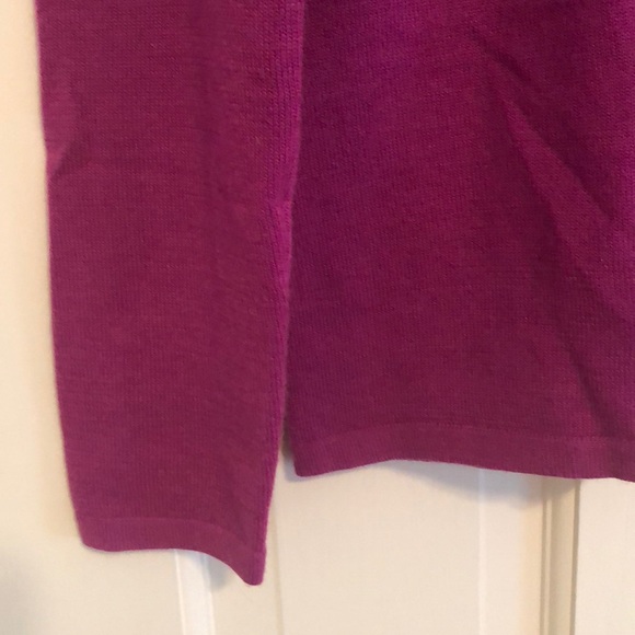 Ann Taylor Womens Sweater Crew Neck Dark Pink - Picture 3 of 8